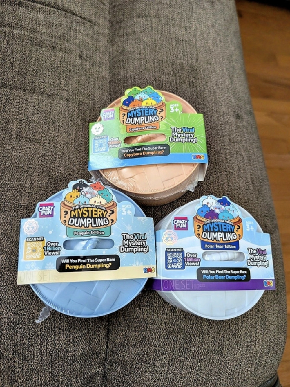 NEW Crazy Fun Mystery Dumpling Polar Bear, Penguin, And Capybara Editions NWT